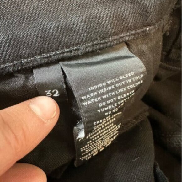 J Brand | Black Jules Straight Leg High Rise Denim Jeans Size 32 - Picture 8 of 11